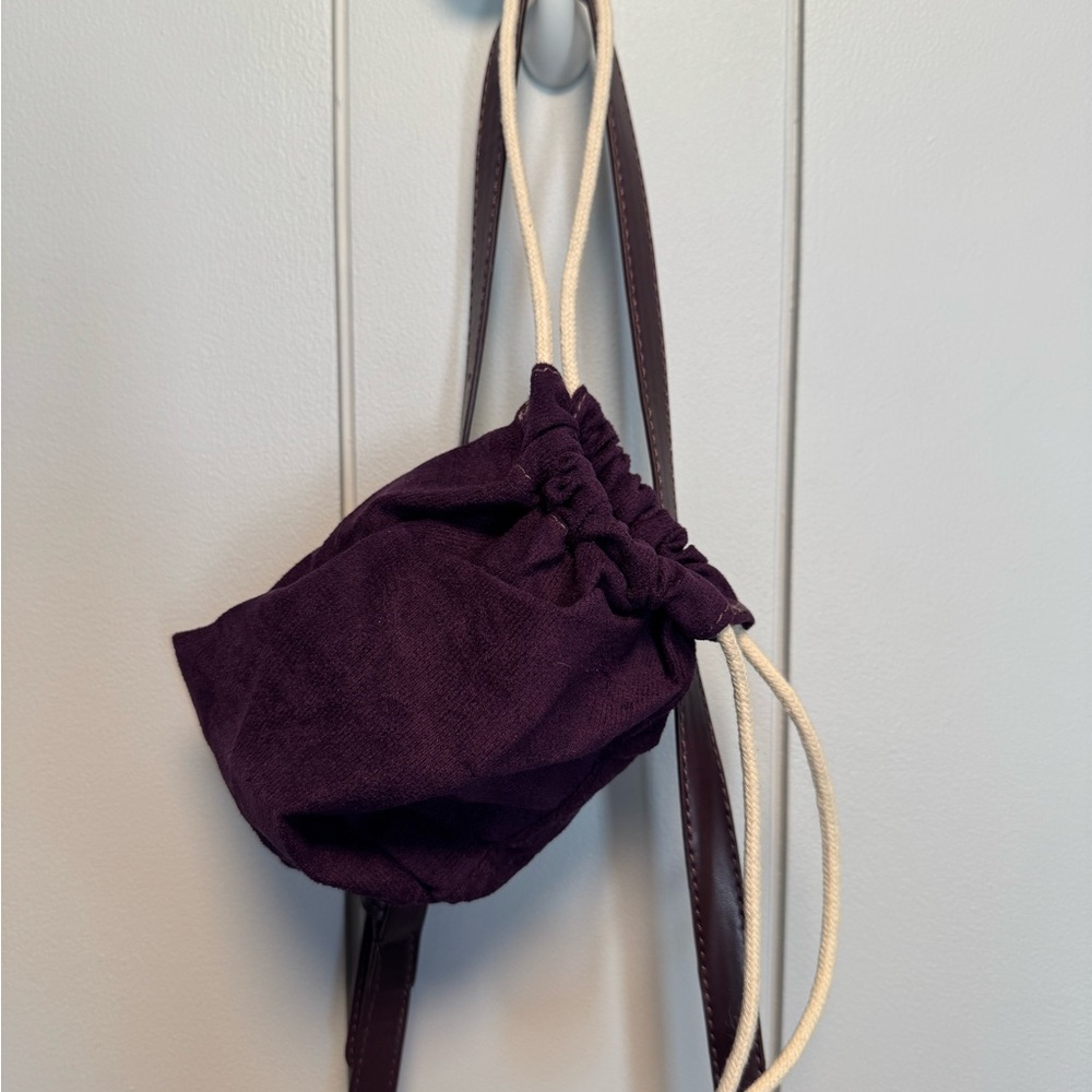 NWOT Elegant Purple Suede Women's Bag - Picture 11 of 15